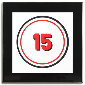 15 Certificate - Square Glass Coaster