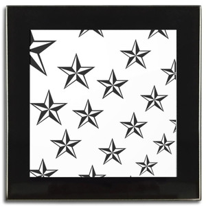 Nautical Stars - Square Glass Coaster