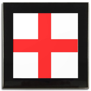 England Flag - Square Glass Coaster England Flag - Square Glass Coaster