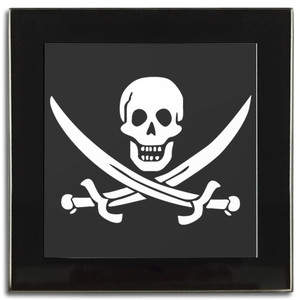 Jolly Roger - Square Glass Coaster Jolly Roger - Square Glass Coaster