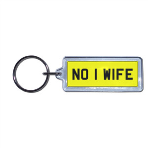 NO 1 WIFE - UK Number Plate Key Ring NO 1 WIFE - UK Number Plate Key Ring