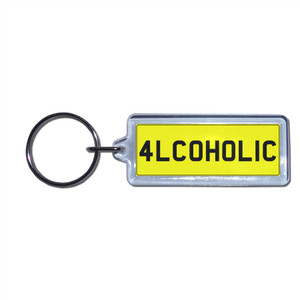 ALCOHOLIC - UK Number Plate Key Ring ALCOHOLIC - UK Number Plate Key Ring