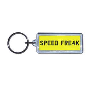 SPEED FREAK - UK Number Plate Key Ring