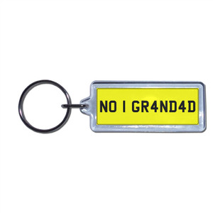 NO 1 GRANDAD - UK Number Plate Key Ring NO 1 GRANDAD - UK Number Plate Key Ring