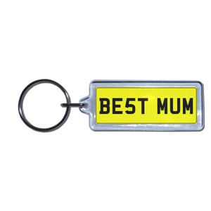 BEST MUM - UK Number Plate Key Ring BEST MUM - UK Number Plate Key Ring