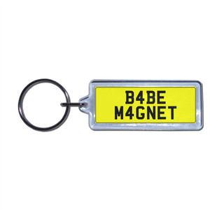BABE MAGNET - UK Number Plate Key Ring BABE MAGNET - UK Number Plate Key Ring