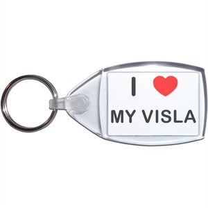 I Love My Visla - Clear Plastic Key Ring I Love My Visla - Clear Plastic Key Ring