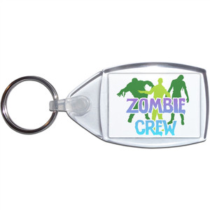 Zombie Crew - Clear Plastic Key Ring Size Choice New