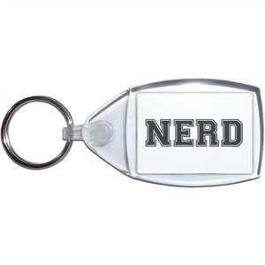 Varsity Nerd - Clear Plastic Key Ring Size Choice New Varsity Nerd - Clear Plastic Key Ring Size Choice New