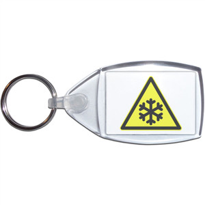 Low Temperature - Clear Plastic Key Ring Size Choice New
