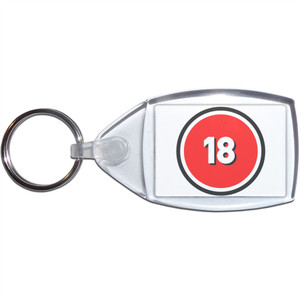 18 Certificate - Clear Plastic Key Ring Size Choice New 18 Certificate - Clear Plastic Key Ring Size Choice New