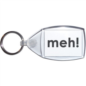 Meh - Clear Plastic Key Ring Size Choice New Meh - Clear Plastic Key Ring Size Choice New
