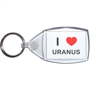 I Love Uranus - Clear Plastic Key Ring Size Choice New I Love Uranus - Clear Plastic Key Ring Size Choice New