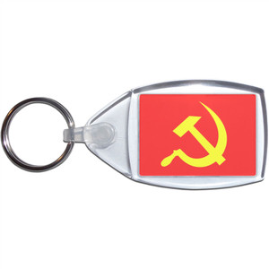 Soviet Union Flag - Small Plastic Key Ring Soviet Union Flag - Small Plastic Key Ring