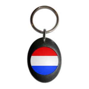 Holland Flag - Plastic Oval Key Ring Holland Flag - Plastic Oval Key Ring