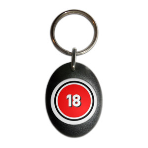 18 Certificate - Plastic Oval Key Ring 18 Certificate - Plastic Oval Key Ring