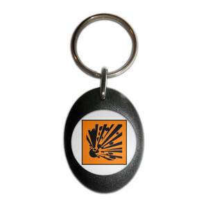 Explosives - Plastic Oval Key Ring Explosives - Plastic Oval Key Ring