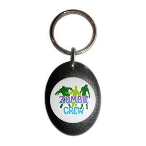 Zombie Crew - Plastic Oval Key Ring Zombie Crew - Plastic Oval Key Ring