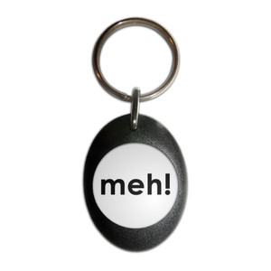 Meh - Plastic Oval Key Ring Meh - Plastic Oval Key Ring