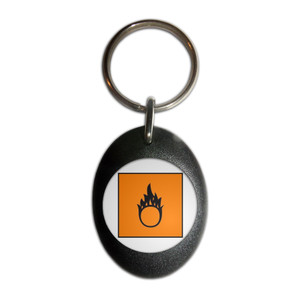 Oxydising - Plastic Oval Key Ring Oxydising - Plastic Oval Key Ring