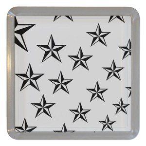 Nautical Stars - Plastic Tea Coaster / Beer Mat