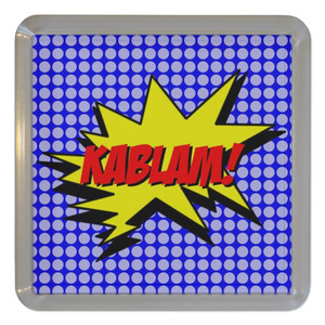 Kablam! - Plastic Tea Coaster / Beer Mat