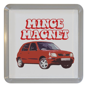 Minge Magnet - Plastic Tea Coaster / Beer Mat