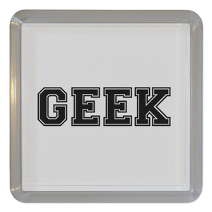 Varsity Geek - Plastic Tea Coaster / Beer Mat Varsity Geek - Plastic Tea Coaster / Beer Mat