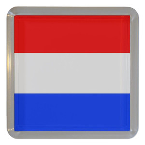 Holland Flag - Plastic Tea Coaster / Beer Mat