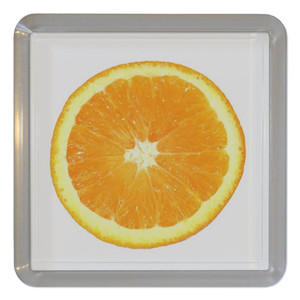 Orange - Plastic Tea Coaster / Beer Mat Orange - Plastic Tea Coaster / Beer Mat