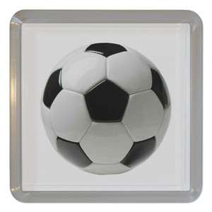 Football - Plastic Tea Coaster / Beer Mat