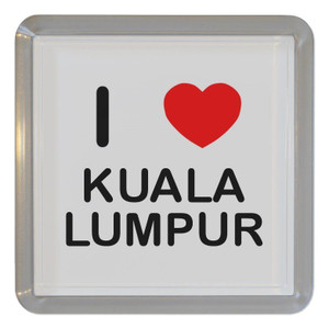 I Love Kuala Lumpur - Plastic Tea Coaster / Beer Mat I Love Kuala Lumpur - Plastic Tea Coaster / Beer Mat