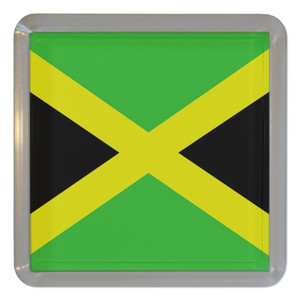 Jamaica Flag - Plastic Tea Coaster / Beer Mat