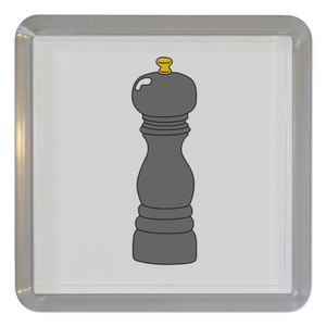 Pepper Grinder - Plastic Tea Coaster / Beer Mat