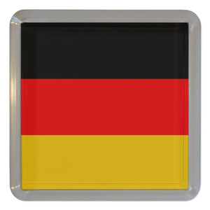 Germany Flag - Plastic Tea Coaster / Beer Mat Germany Flag - Plastic Tea Coaster / Beer Mat
