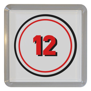 12 Certificate - Plastic Tea Coaster / Beer Mat