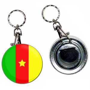 Cameroon Flag - 55mm Button Badge Bottle Opener Cameroon Flag - 55mm Button Badge Bottle Opener