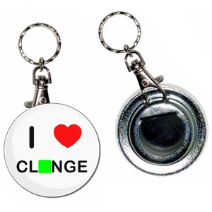 I Love Clunge - 55mm Button Badge Bottle Opener I Love Clunge - 55mm Button Badge Bottle Opener