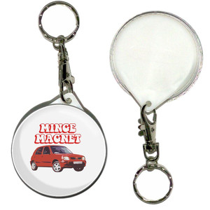 Minge Magnet - 55mm Button Badge Key Ring Minge Magnet - 55mm Button Badge Key Ring