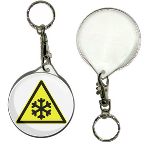 Low Temperature - 55mm Button Badge Key Ring Low Temperature - 55mm Button Badge Key Ring