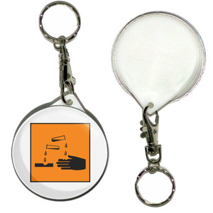 Corrosive - 55mm Button Badge Key Ring Corrosive - 55mm Button Badge Key Ring