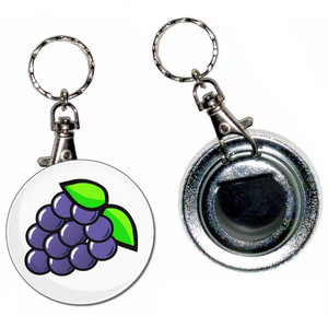 Fruit Machine Grapes - 55mm Button Badge Bottle Opener Fruit Machine Grapes - 55mm Button Badge Bottle Opener