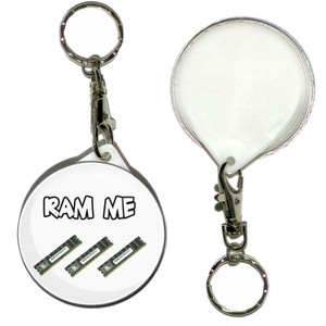 Ram Me - 55mm Button Badge Key Ring Ram Me - 55mm Button Badge Key Ring