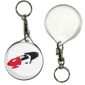 Lipstick - 55mm Button Badge Key Ring Lipstick - 55mm Button Badge Key Ring