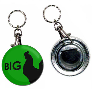 Big Cock - 55mm Button Badge Bottle Opener