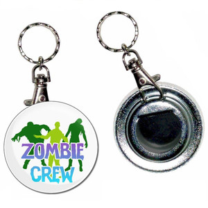 Zombie Crew - 55mm Button Badge Bottle Opener Zombie Crew - 55mm Button Badge Bottle Opener