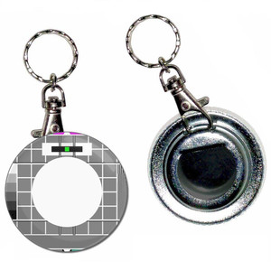 TV Test Card - 55mm Button Badge Bottle Opener TV Test Card - 55mm Button Badge Bottle Opener