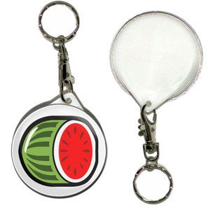 Fruit Machine Melon - 55mm Button Badge Key Ring Fruit Machine Melon - 55mm Button Badge Key Ring