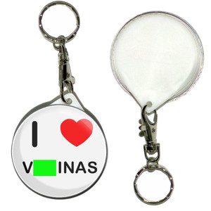 I Love Vaginas - 55mm Button Badge Key Ring I Love Vaginas - 55mm Button Badge Key Ring