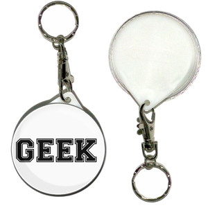 Varsity Geek - 55mm Button Badge Key Ring Varsity Geek - 55mm Button Badge Key Ring